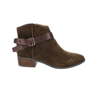 American Rag Brianal Dark Brown Suede Boots Ankle Boots w/Buckle NWT size 6.5
